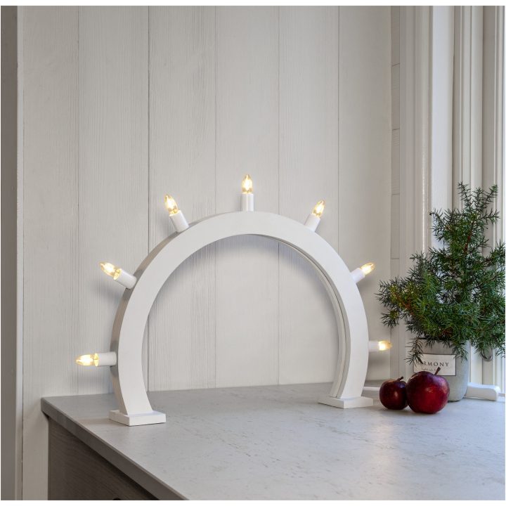 Ljusstake Crisp Vit Star Trading – billede 3