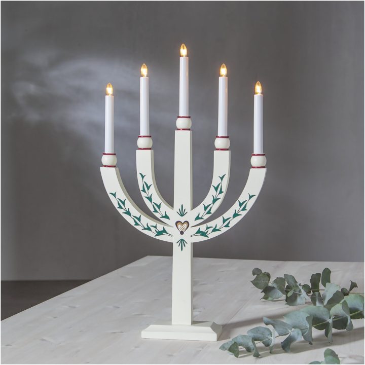 Ljusstake Elias Tradition Vit Star Trading – billede 9
