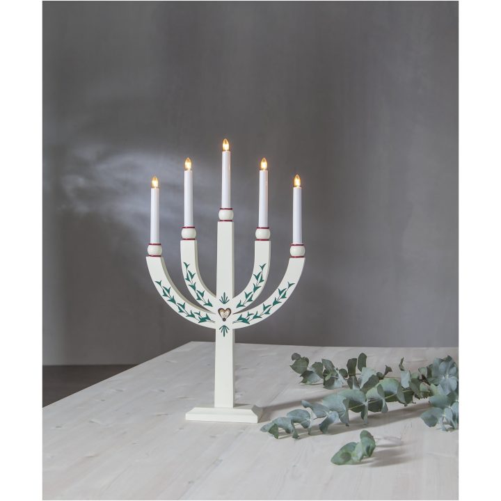 Ljusstake Elias Tradition Vit Star Trading – billede 8
