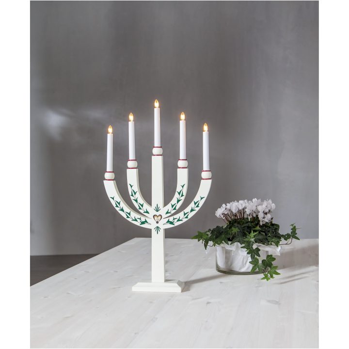 Ljusstake Elias Tradition Vit Star Trading – billede 7
