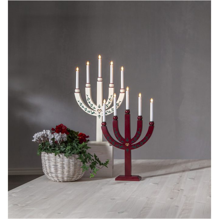 Ljusstake Elias Tradition Vit Star Trading – billede 5