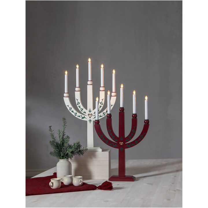 Ljusstake Elias Tradition Vit Star Trading – billede 4
