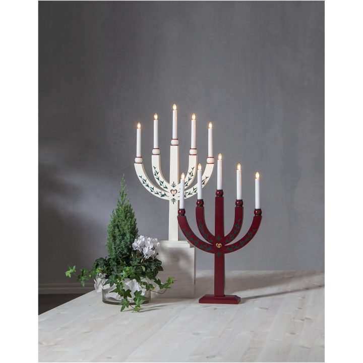 Ljusstake Elias Tradition Vit Star Trading – billede 3