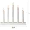 Ljusstake Inez Vit Star Trading – miniature 5