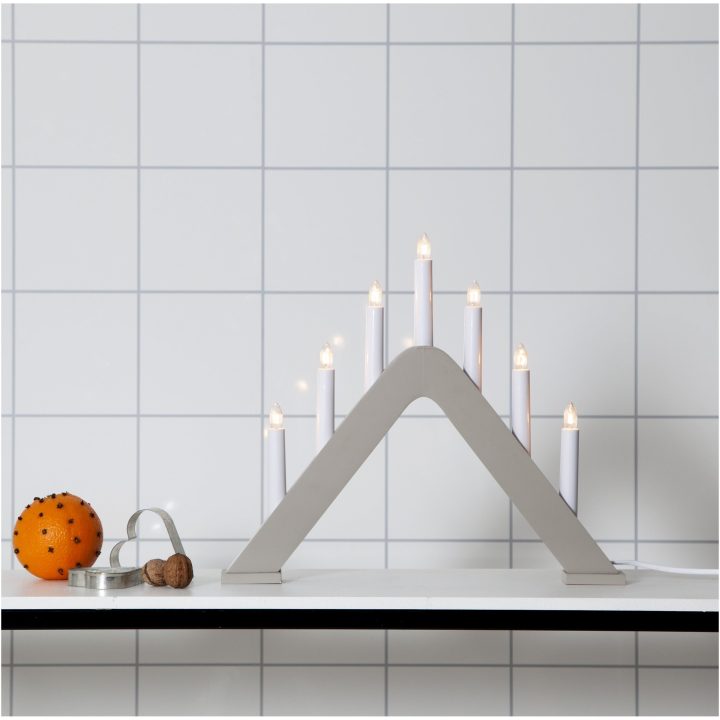 Ljusstake Jarve Beige Star Trading 7 Lys / Standard – billede 3