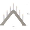 Ljusstake Jarve Beige Star Trading 7 Lys / Standard – miniature 2