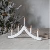 Ljusstake Pagod Vit Star Trading 27 cm høj – miniature 1