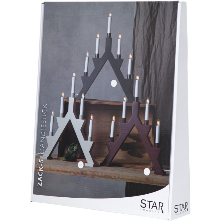 Ljusstake Zack Beige Star Trading 5 lys / Lys – billede 9