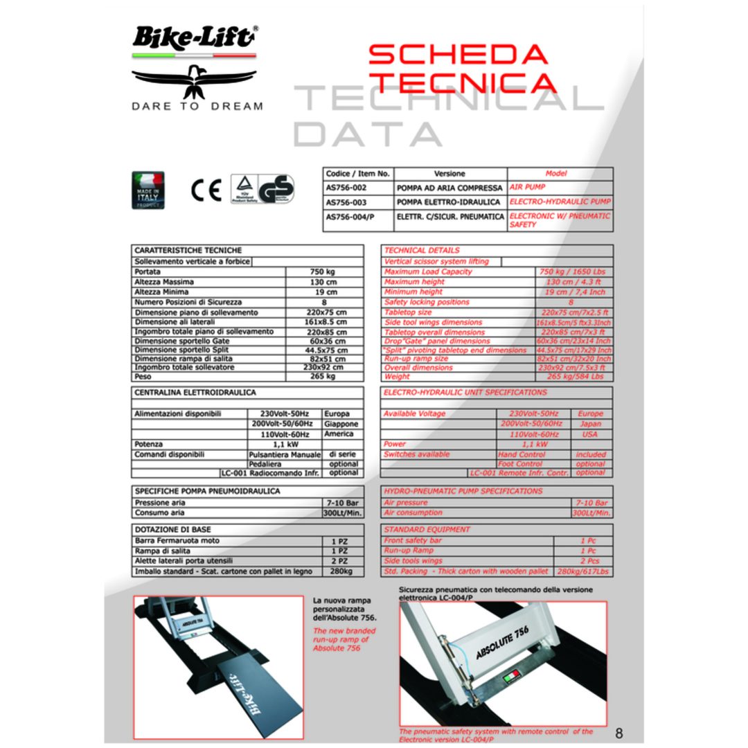 Løftebord Absolute Split Bike-Lift – billede 3