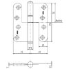 Løftehængsel 3228 STRUKTUR HÆNGSEL 3228 H EFZ 110MM – miniature 2
