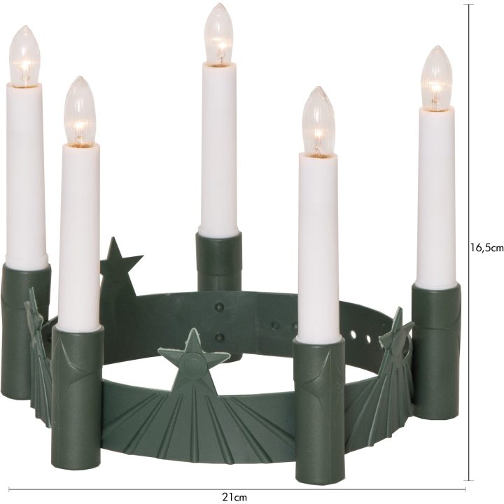 Luciakrone Santa Lucia Grøn Star Trading – billede 4