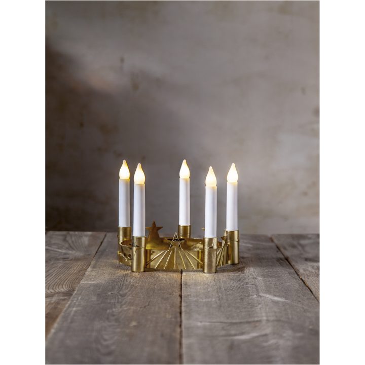 Luciakrone Santa Lucia Guld Star Trading – billede 4