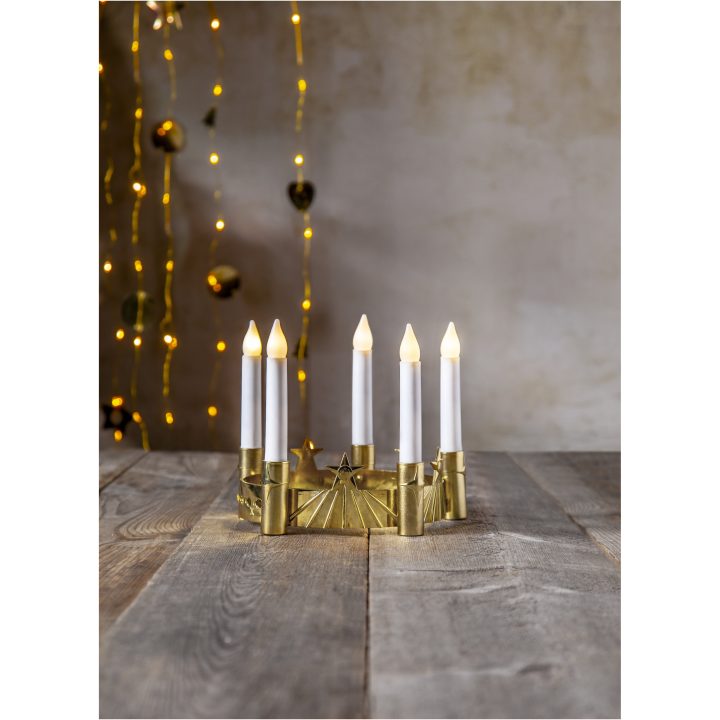 Luciakrone Santa Lucia Guld Star Trading – billede 3