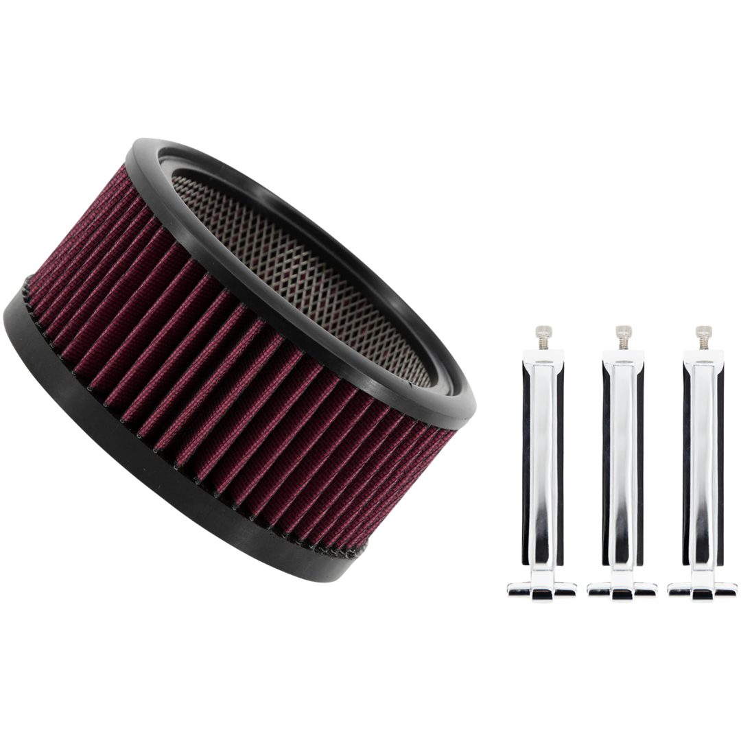 Luftfilter Big Power Kit Sølv/krom TRASK Luftfilter – billede 4
