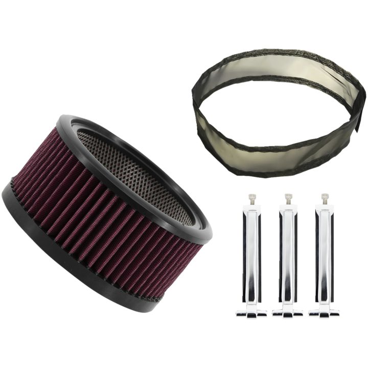 Luftfilter Big Power Kit Sølv/krom TRASK Luftfilter – billede 2