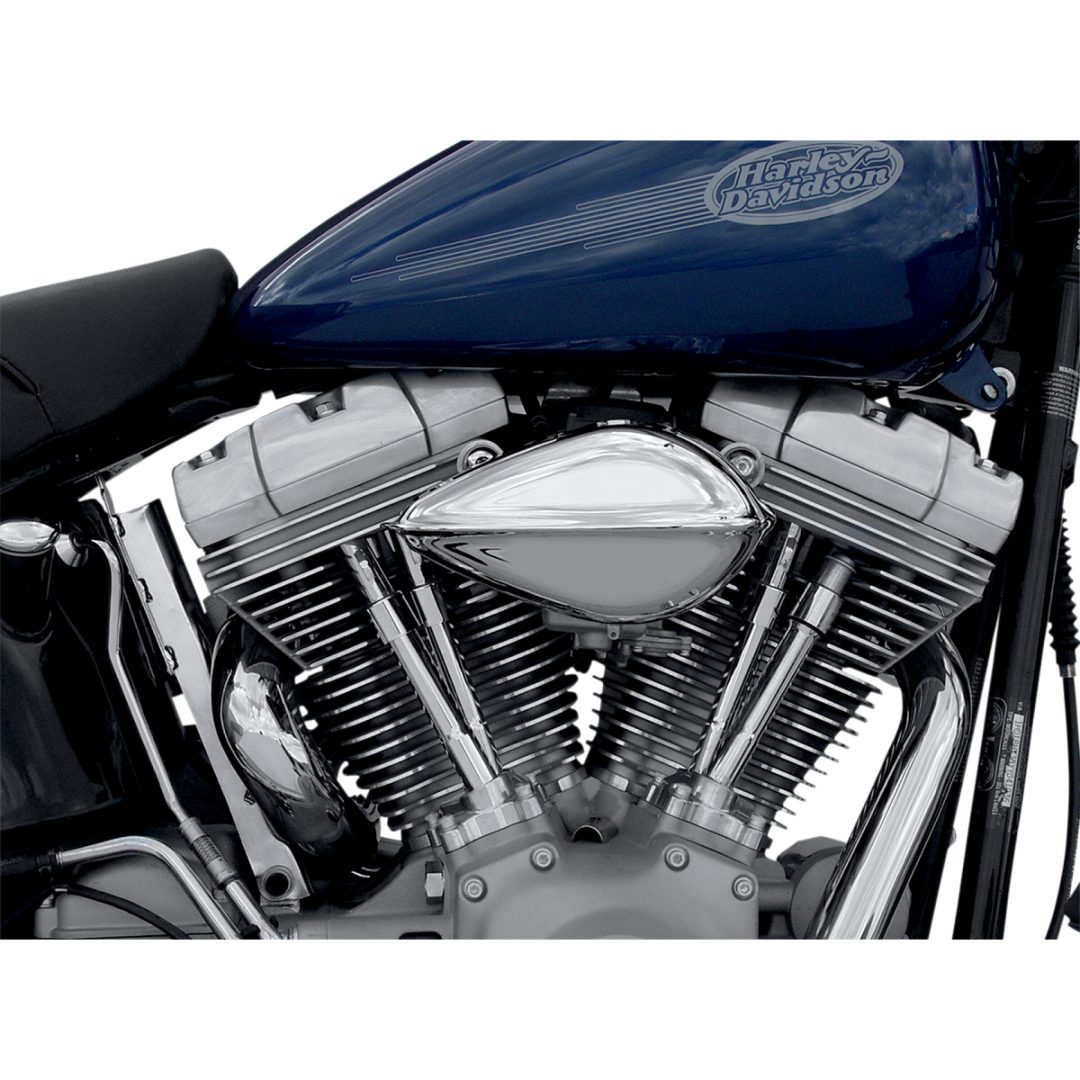 Luftfilter Teardrop Sølv/krom PAUGHCO AIR CLEANER TRDRP RBBD CV – billede 3