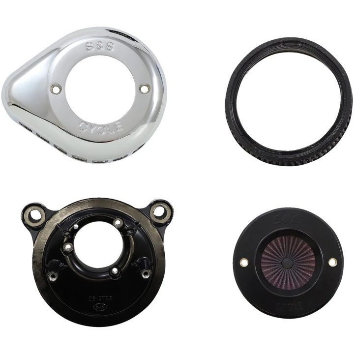 Luftfiltersæt Air Stinger Stealth Sølv/krom S&S Cycle Luftrenser – billede 2