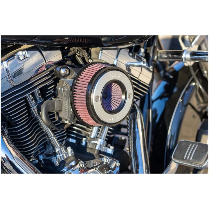 Luftfiltersæt Air Stinger Stealth Sølv/krom S&S Cycle Luftrenser – billede 4