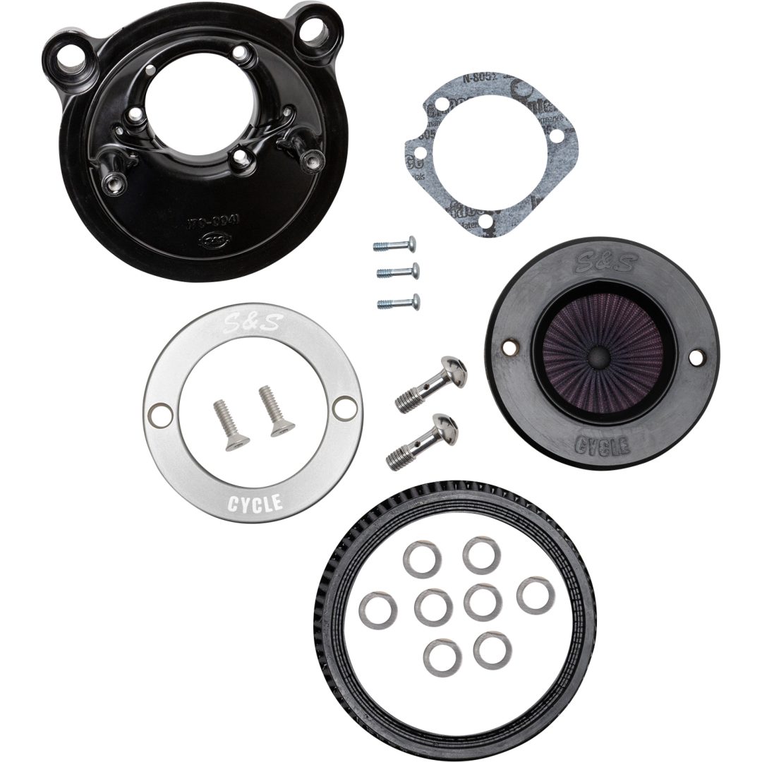 Luftfiltersæt Air Stinger Stealth Sort/krom S&S Cycle Luftrenser – billede 6