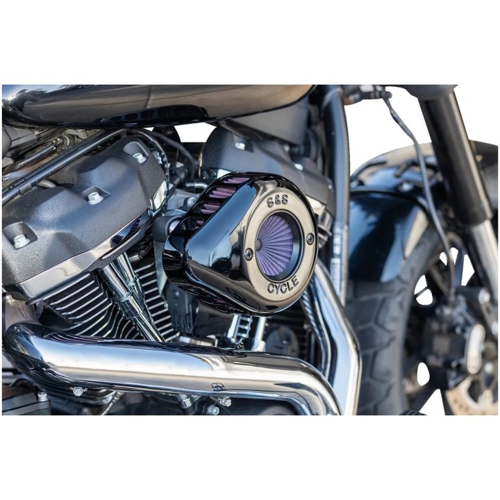 Luftfiltersæt Air Stinger Stealth Sort/krom S&S Cycle Luftrenser – billede 5