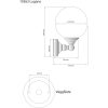 Lugano Væglampe Bad, Krom/opal ANETA HOME Krom /Opalhvid – miniature 2