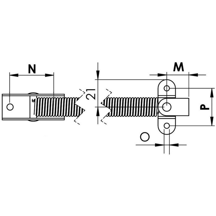 Lugeholder SS 220 mm Rustfrit Stål Osculati – billede 2