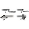 Lugeholder SS 220 mm Rustfrit Stål Osculati – miniature 3