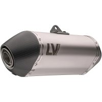 Lyddæmper LV-14 Slip-On Tri-Oval Sort LEOVINCE