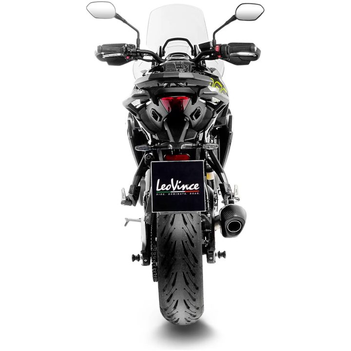 Lyddæmper LV-14 Slip-On Tri-Oval Sort LEOVINCE – billede 2