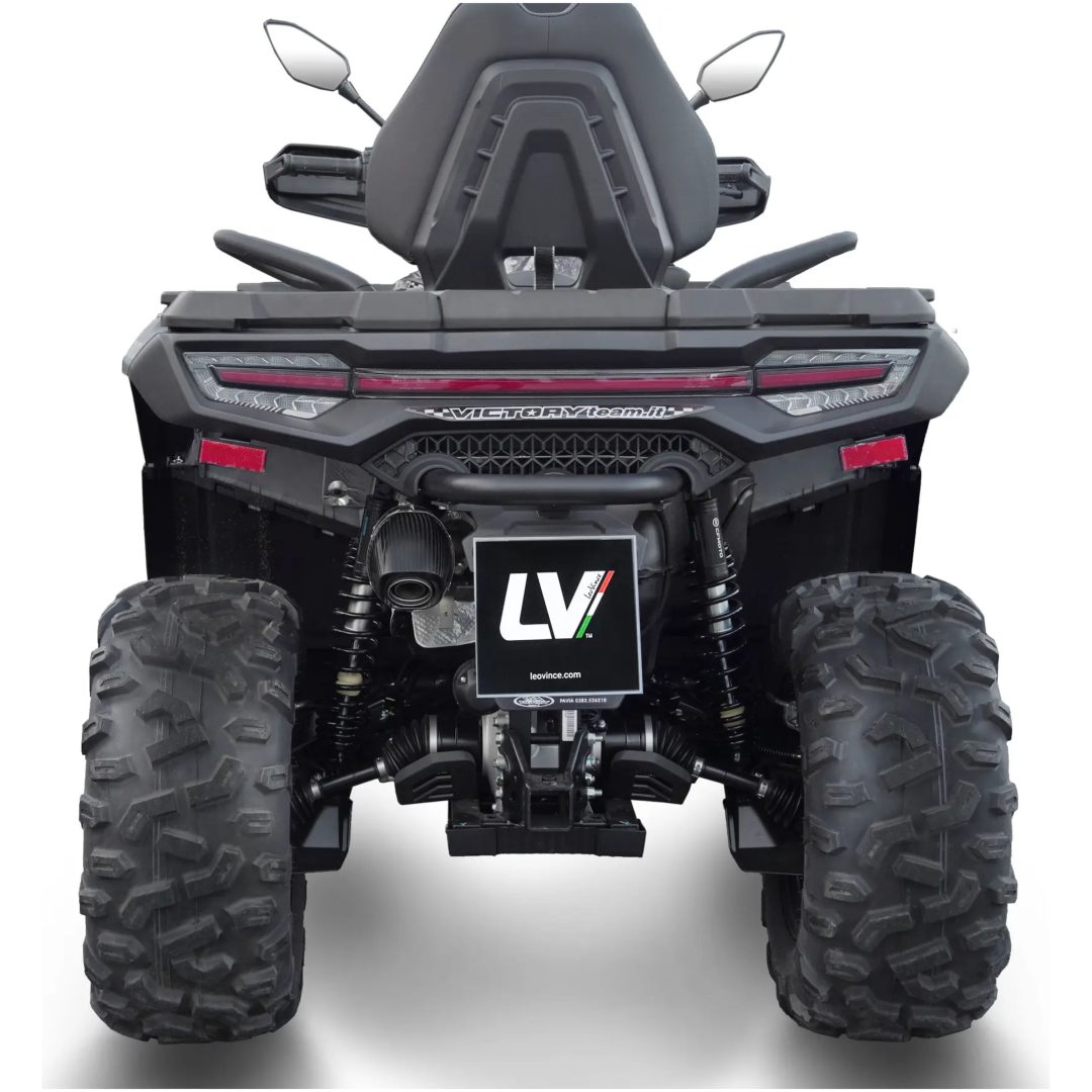 Lyddæmper LV One Evo Slip-On Titanlook Sort LEOVINCE – billede 3