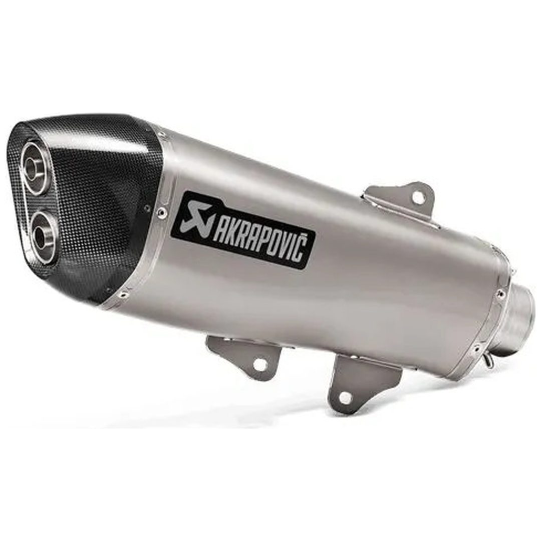 Lyddæmper Slip-On Rustfrit Stål/Kulfiber Akrapovic Højre