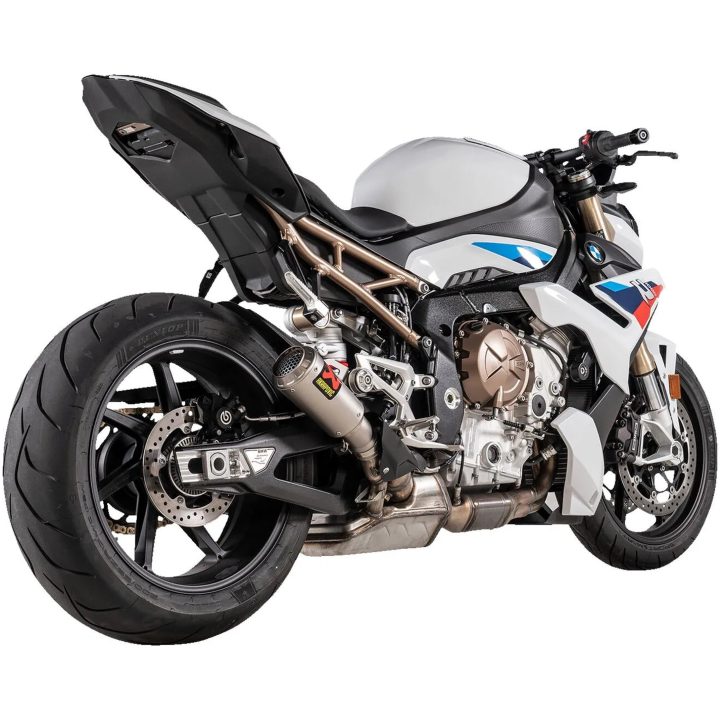 Lyddæmper Slip-On Titanium Akrapovic Sølv – billede 3