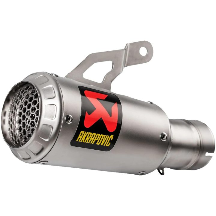 Lyddæmper Slip-On Titanium Akrapovic Sølv – billede 4