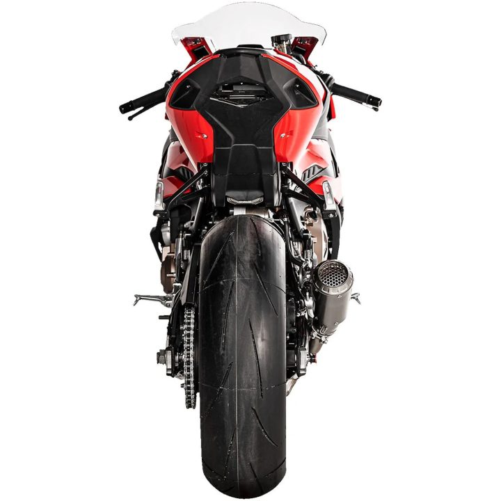 Lyddæmper Slip-On Titanium Akrapovic Sølv – billede 8