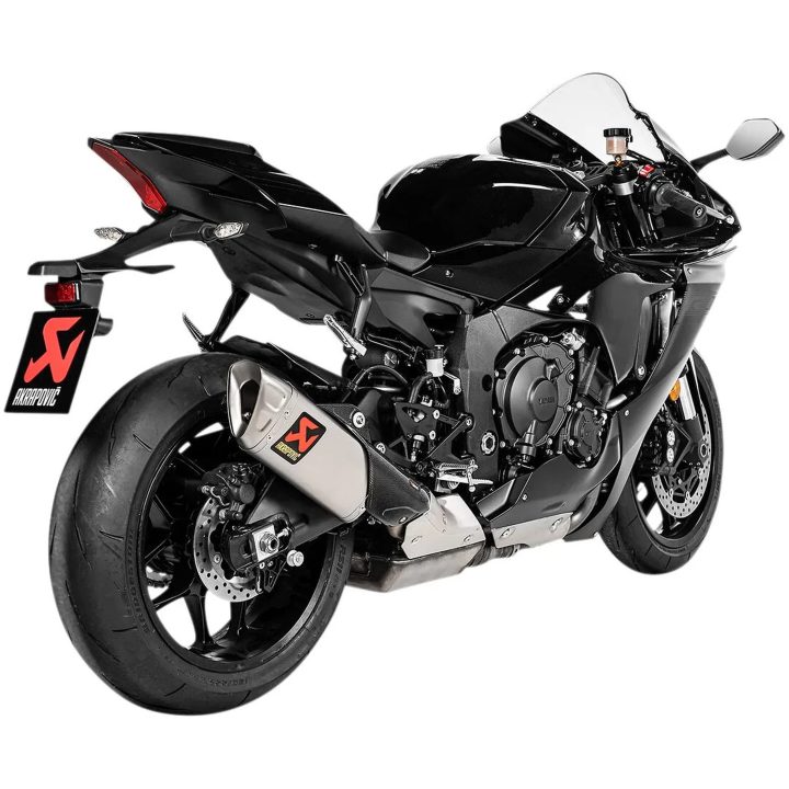 Lyddæmper Slip-On Titanium Akrapovic Sølv – billede 2