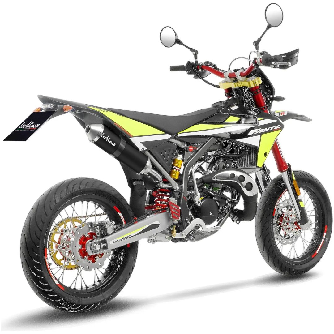 Lyddæmper X-FIGHT Black Edition Sort LEOVINCE – billede 3