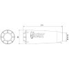 Lyddæmper X-M1 Universal Rustfri Højre MIVV – miniature 2
