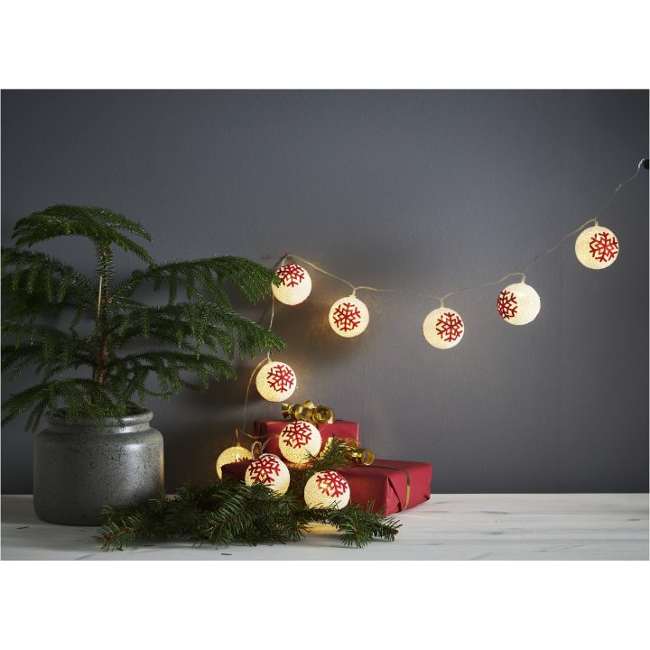 Lys Ornament Hvid Star Trading – billede 2