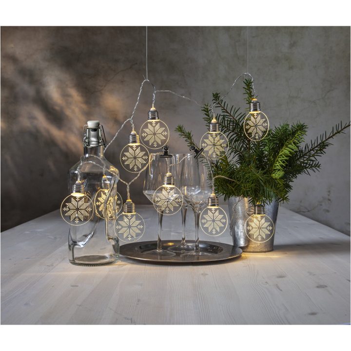 Lys Ornament Transparent Star Trading – billede 2
