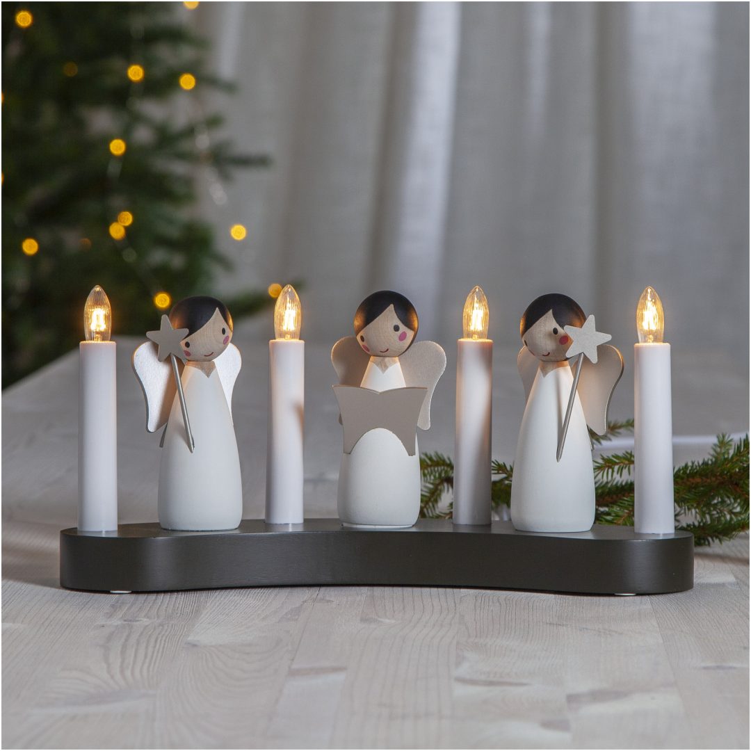 Lysestage Angel choir Hvid Star Trading – billede 7