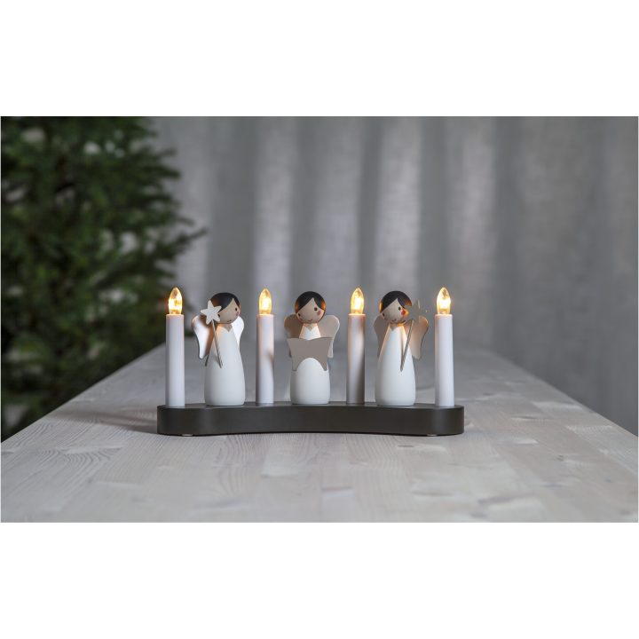 Lysestage Angel choir Hvid Star Trading – billede 3