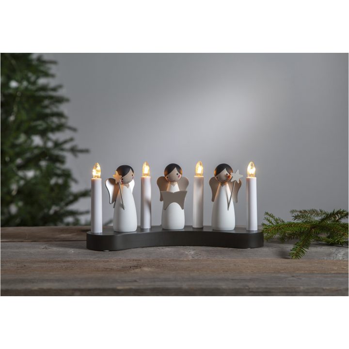 Lysestage Angel choir Hvid Star Trading – billede 3