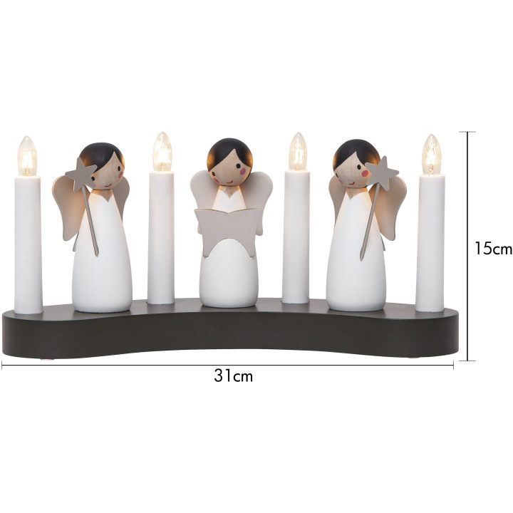 Lysestage Angel choir Hvid Star Trading – billede 2