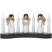 Lysestage Angel choir Hvid Star Trading