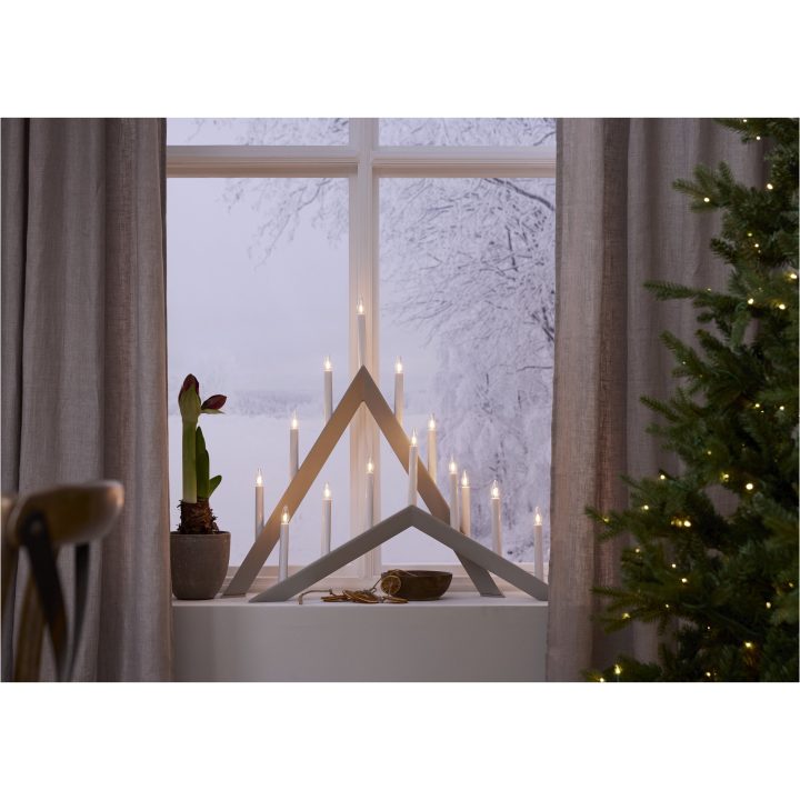 Lysestage Arrow Beige Star Trading 36 cm – billede 12