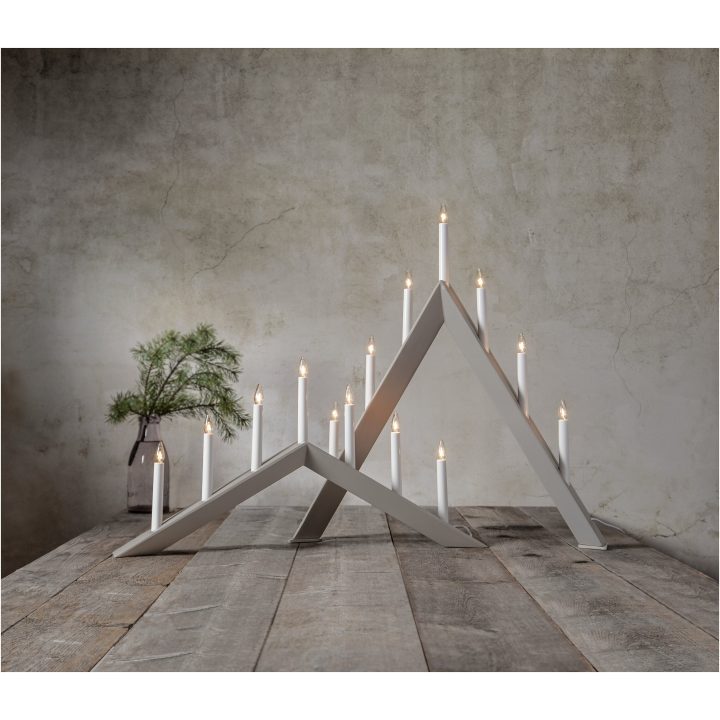 Lysestage Arrow Beige Star Trading 36 cm – billede 14