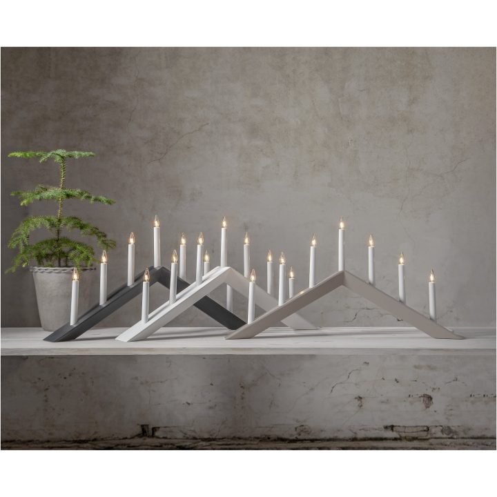 Lysestage Arrow Beige Star Trading 36 cm – billede 15