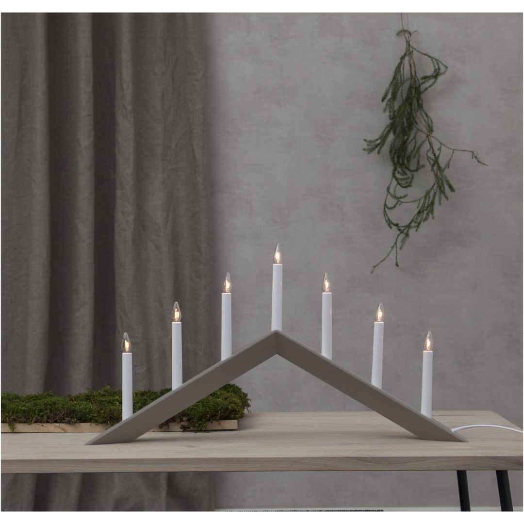 Lysestage Arrow Beige Star Trading 36 cm – billede 8