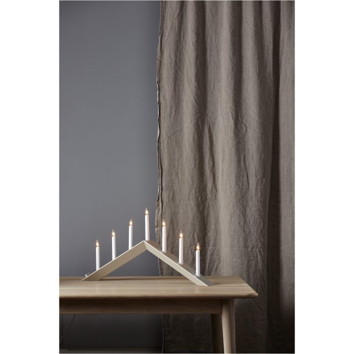 Lysestage Arrow Beige Star Trading 36 cm – billede 5