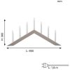 Lysestage Arrow Beige Star Trading 36 cm – miniature 3